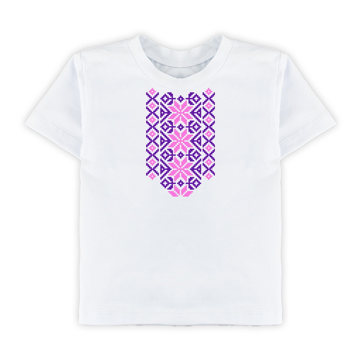 футболка с украинским орнаментом Pink Purple