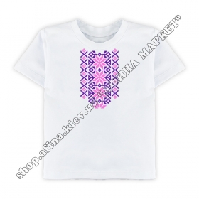 футболка с украинским орнаментом Pink Purple