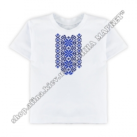 футболка с украинским орнаментом Navy Royal Blue