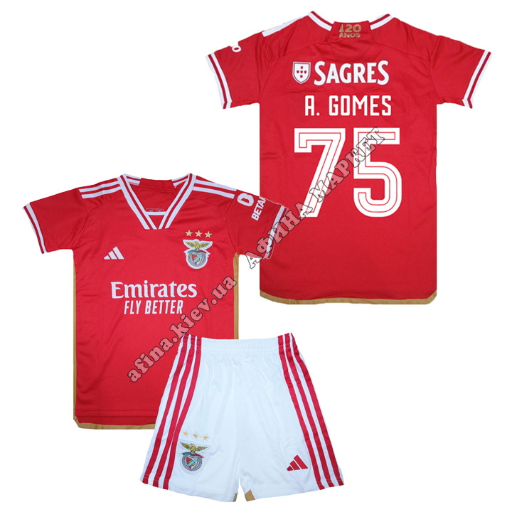 A. GOMES 75 Бенфика 2023-2024 Adidas Home 