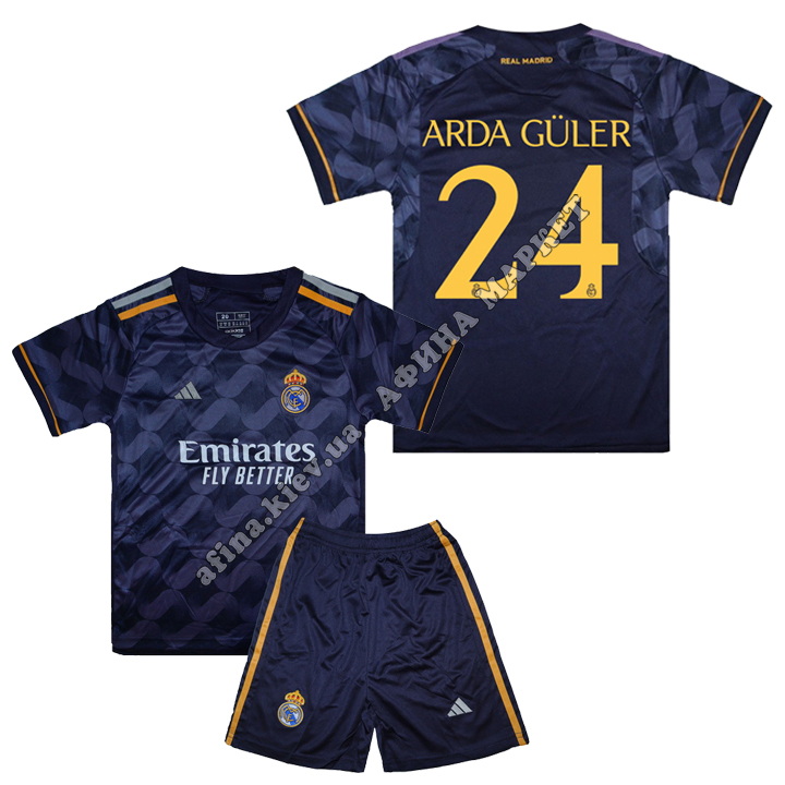 ARDA GÜLER 24 Реал Мадрид 2023-2024 Adidas Away 