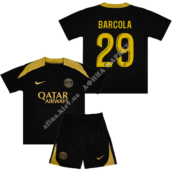 BARCOLA 29 ПСЖ 2024-2025 Nike Training Black 