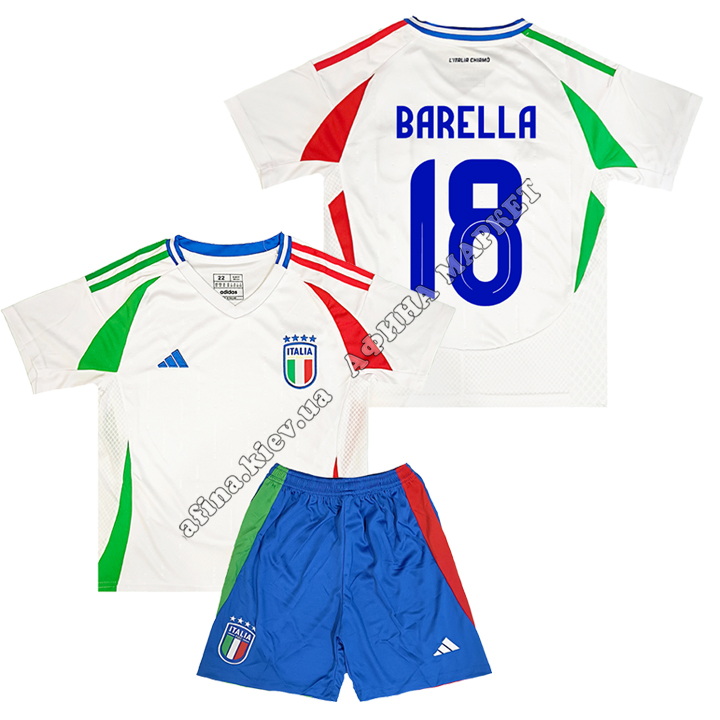 BARELLA 18 сборной Италии EURO 2024 Italy Away 