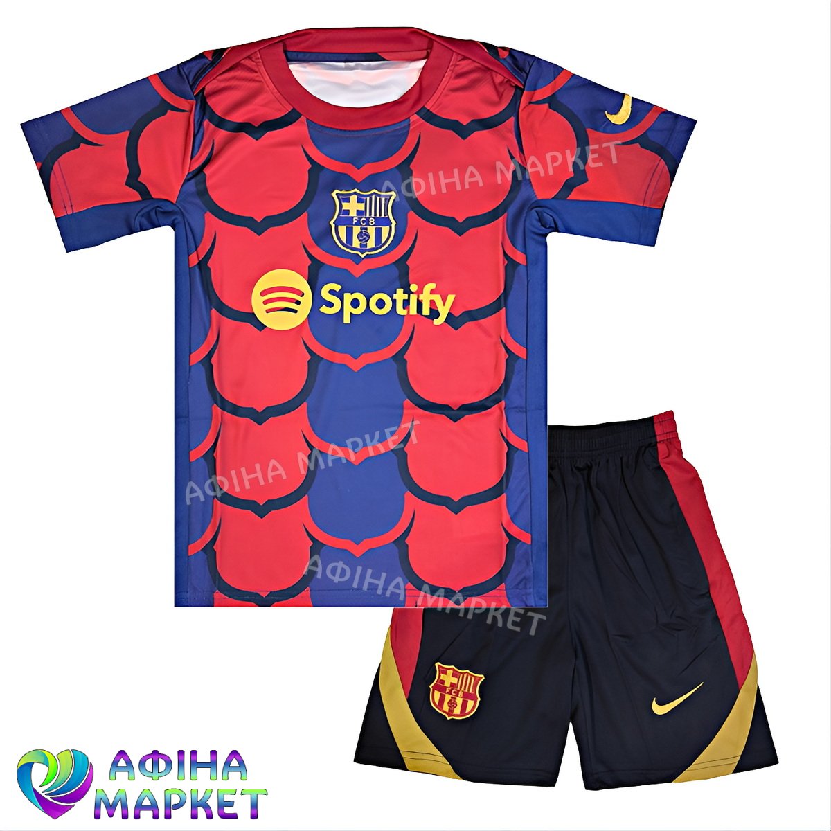 Футбольна форма для дітей Барселона 2024-2025 Nike Pre-Match (3589)
