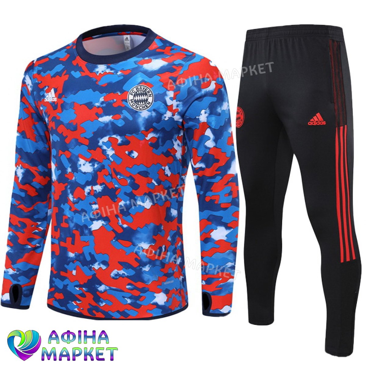 Дитячий футбольний костюм Баварія Мюнхен 2021-2022 Adidas камуфляж (3254)