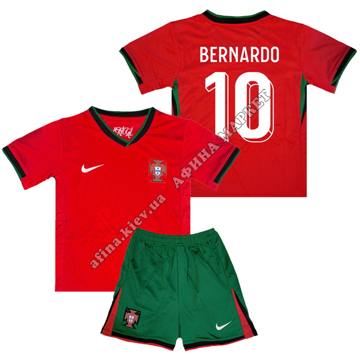 BERNARDO 10 сборной Португалии EURO 2024 Nike Portugal Home 
