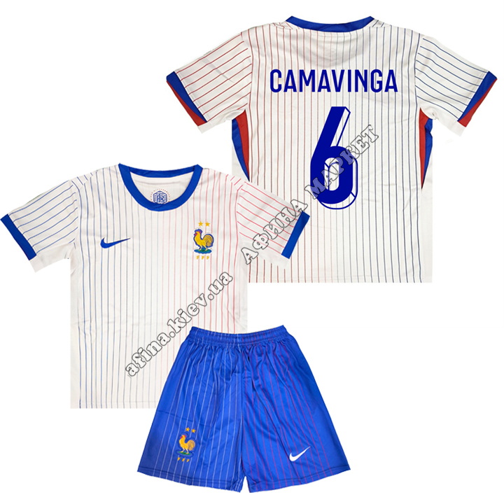 CAMAVINGA 6 сборной Франции EURO 2024 Nike France Away 