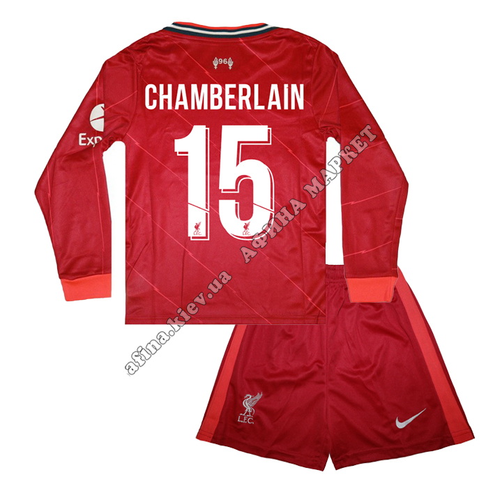 CHAMBERLAIN 15 Ліверпуль 2021-2022 Nike Home довгий рукав 