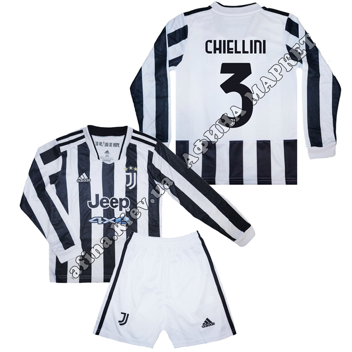 CHIELLINI 3 Ювентус 2021-2022 длинный рукав Adidas Home 