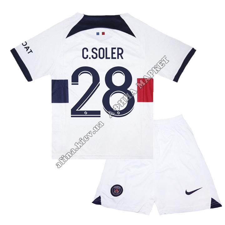 C.SOLER 28 ПСЖ 2023-2024 Nike Away 5413 