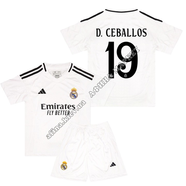 D. CEBALLOS 19 Реал Мадрид 2024-2025 Adidas Home 
