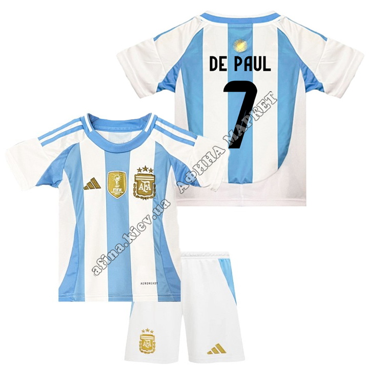 DE PAUL 7 збірної Аргентини EURO 2024 Argentina Home 