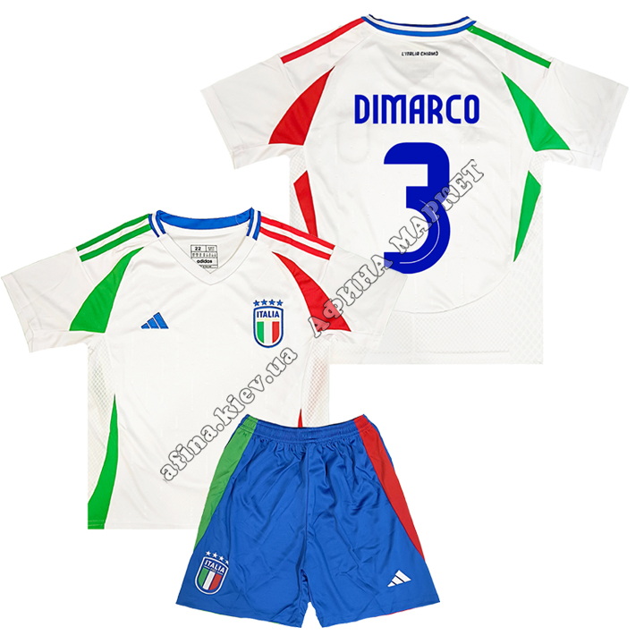 DIMARCO 3 сборной Италии EURO 2024 Italy Away 
