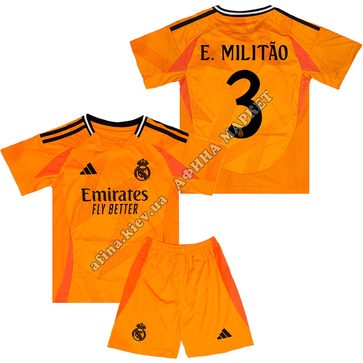 E. MILITÃO 3 Реал Мадрид 2024-2025 Adidas Away 