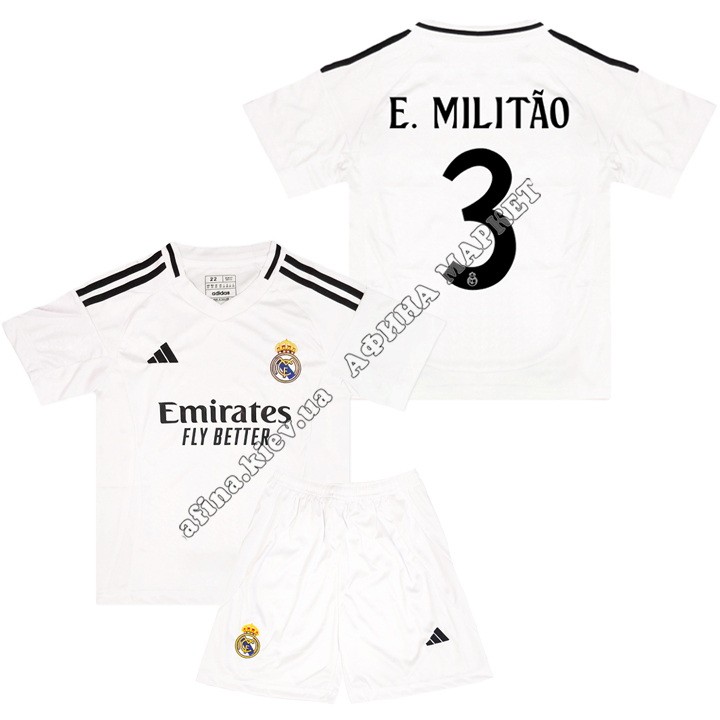 E. MILITÃO 3 Реал Мадрид 2024-2025 Adidas Home 