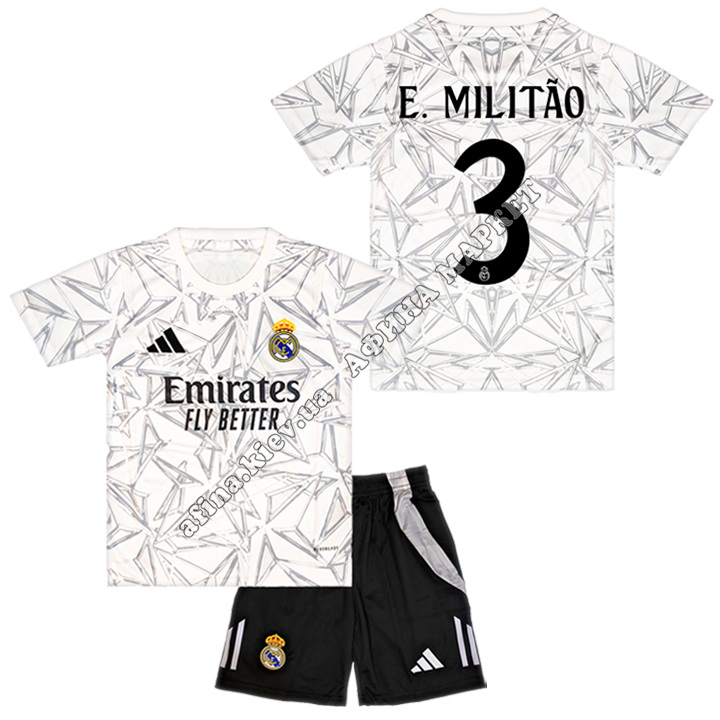 E. MILITÃO 3 Реал Мадрид 2024-2025 Adidas Pre Match 