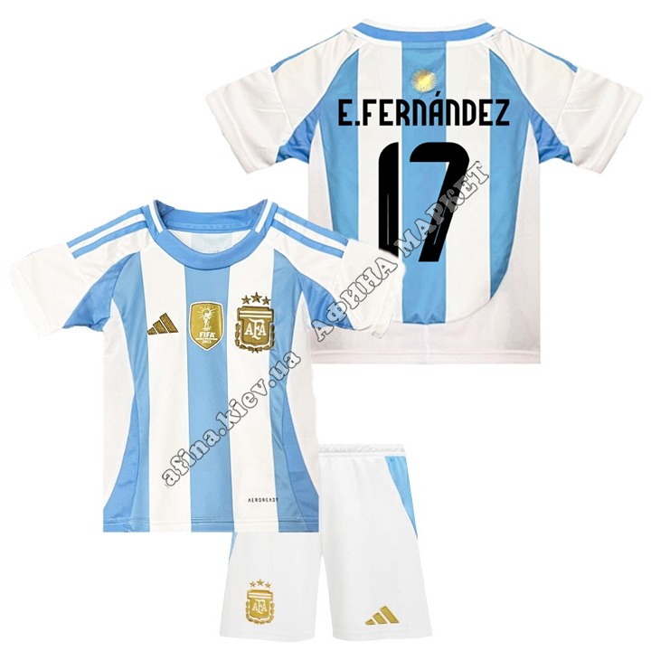 E.FERNÁNDEZ 17 сборной Аргентины EURO 2024 Argentina Home 