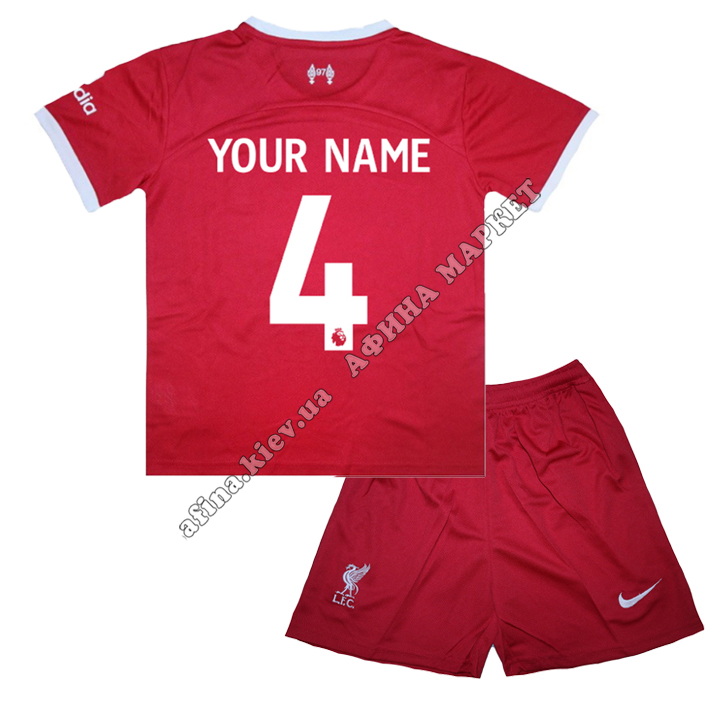 Фамилия и номер на футболку Ліверпуль 2023-2024 Nike Home 