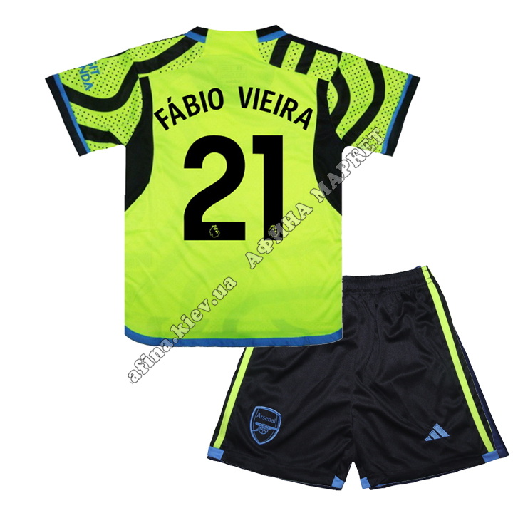 FÁBIO VIEIRA 21 Арсенал 2023-2024 Adidas Away 
