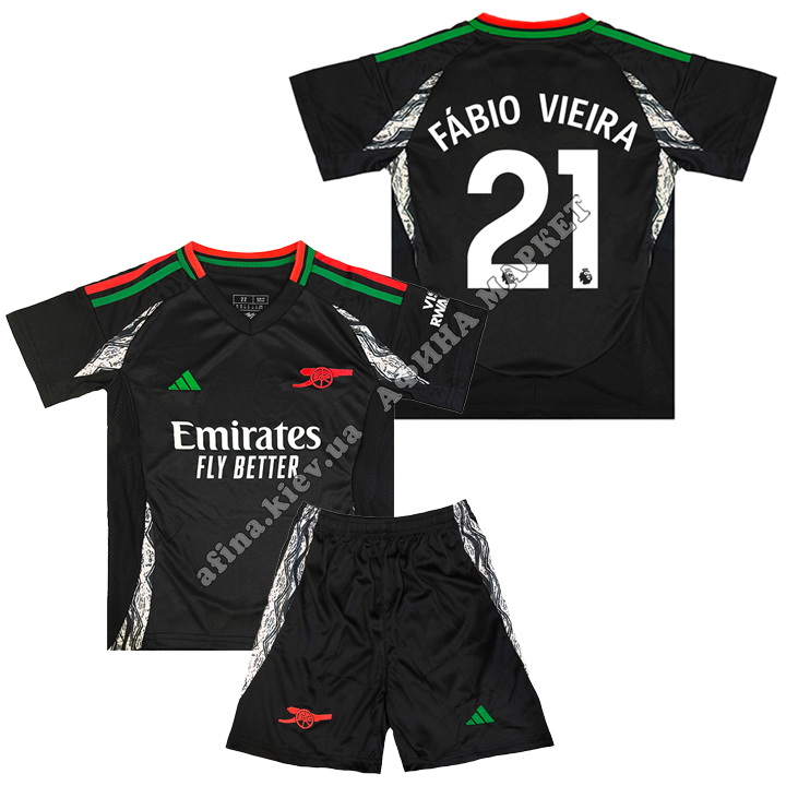 FÁBIO VIEIRA 21 Арсенал 2024-2025 Adidas Away 