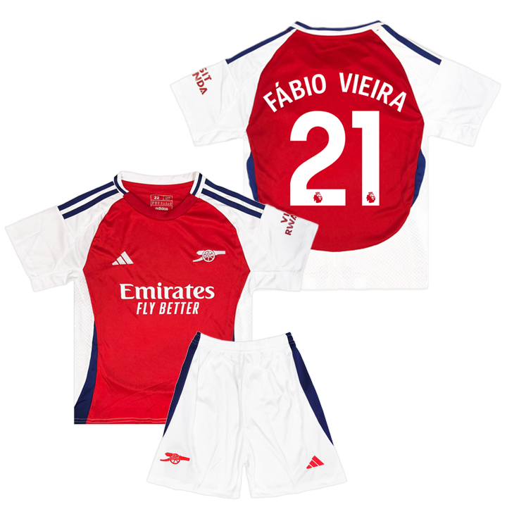 FÁBIO VIEIRA 21 Арсенал 2024-2025 Adidas Home 