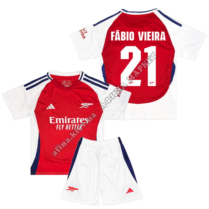 FÁBIO VIEIRA 21 Арсенал 2025 Adidas Home 