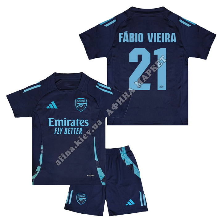 FÁBIO VIEIRA 21 Арсенал 2025 Adidas Training Navy 