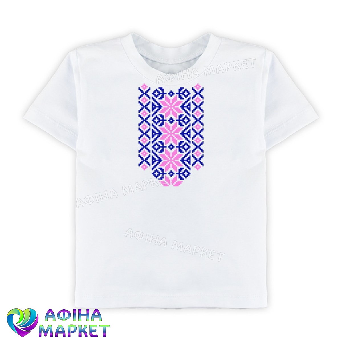 футболка з українським орнаментом Purple Pink 164396