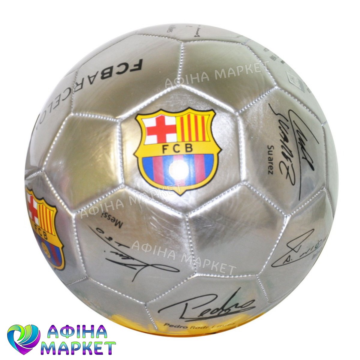Футбольний м'яч Барселона з автографами гравців Silver (1939)