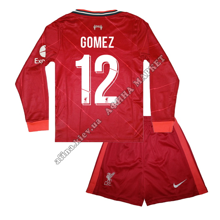 GOMEZ 12 Ливерпуль 2021-2022 длинный рукав Nike Home 