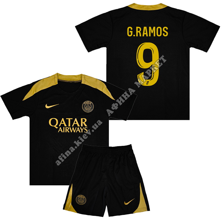 G.RAMOS 9 ПСЖ 2024-2025 Nike Training Black 