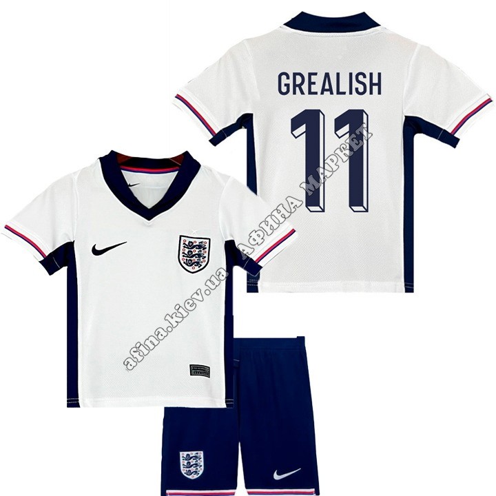 GREALISH 11 сборной Англии EURO 2024 Nike England Home 