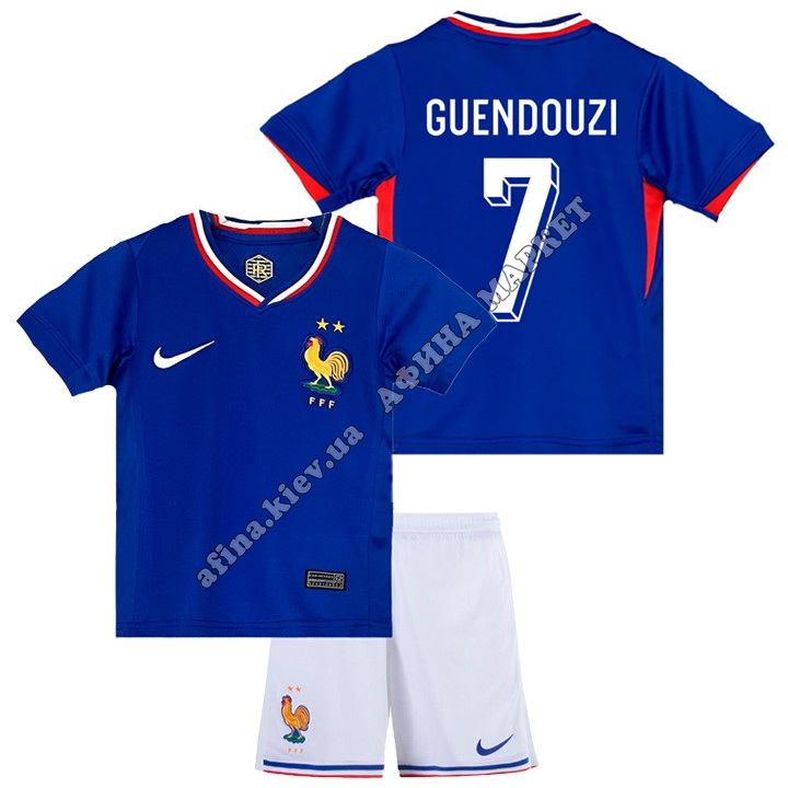 GUENDOUZI 7 сборной Франции EURO 2024 Nike France Home 