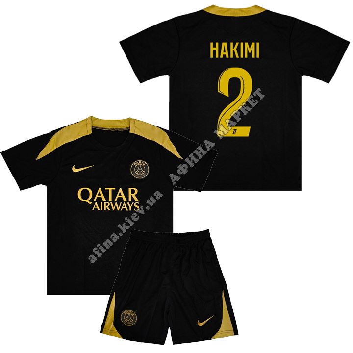 HAKIMI 2 ПСЖ 2024-2025 Nike Training Black 