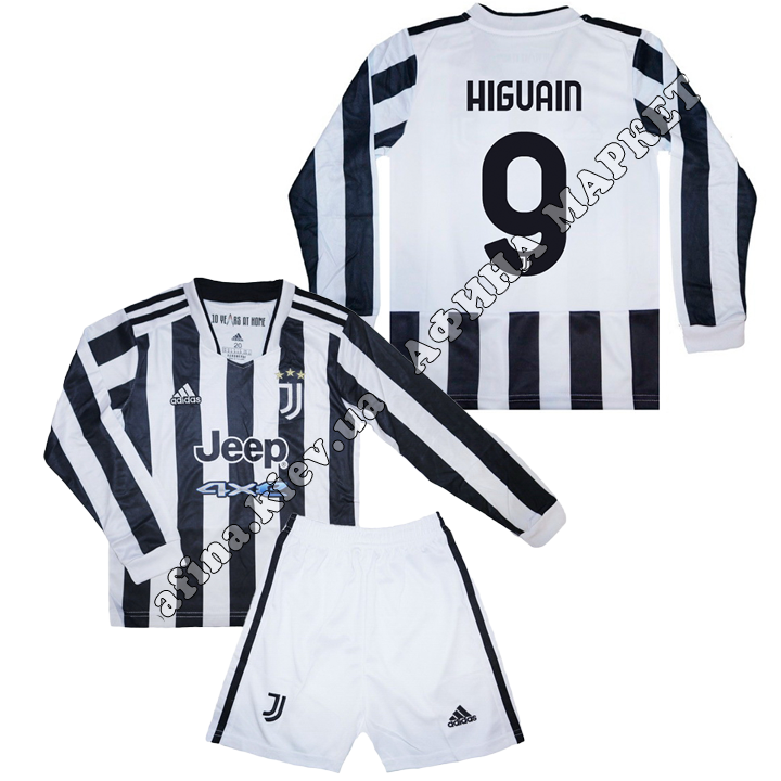 HIGUAIN 9 Ювентус 2021-2022 длинный рукав Adidas Home 