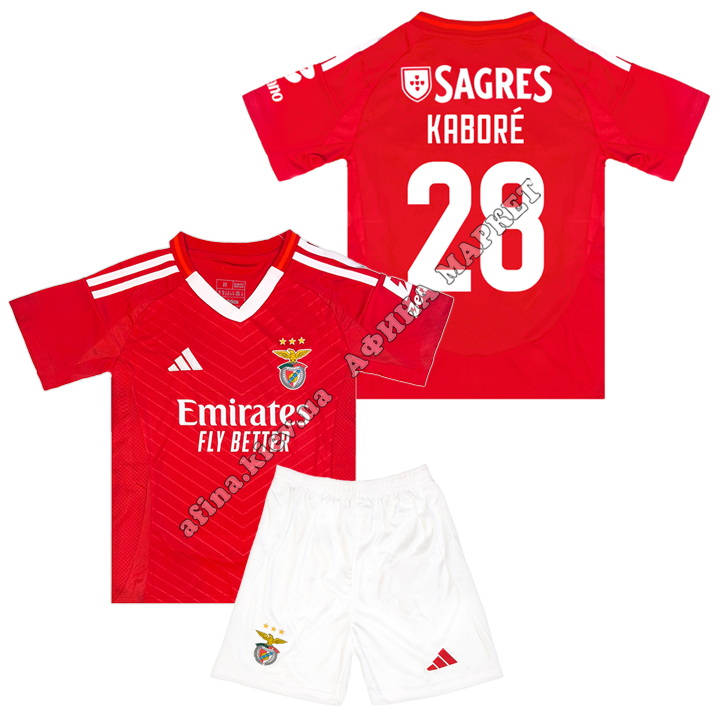 KABORÉ 28 Бенфика 2025 Adidas Home 