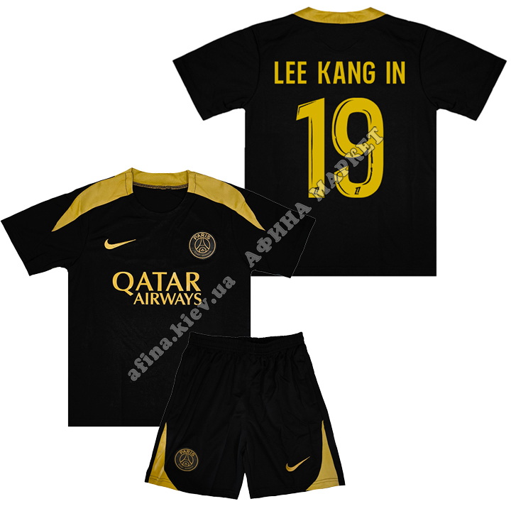 KANG-IN LEE 19 ПСЖ 2024-2025 Nike Training Black 