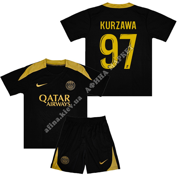 KURZAWA 97 ПСЖ 2024-2025 Nike Training Black 