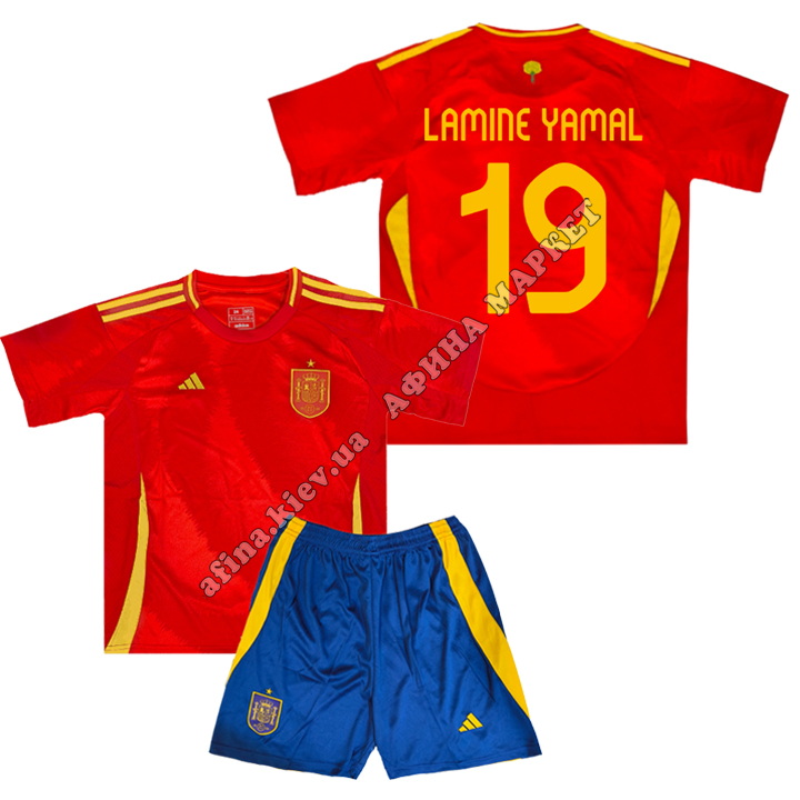 Купити дитяча футбольна форма lamine yamal 19 збірної іспанії euro 2024