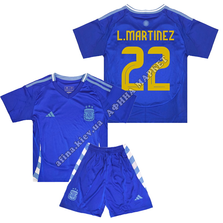 L.MARTINEZ 22 збірної Аргентини EURO 2024 Argentina Away 