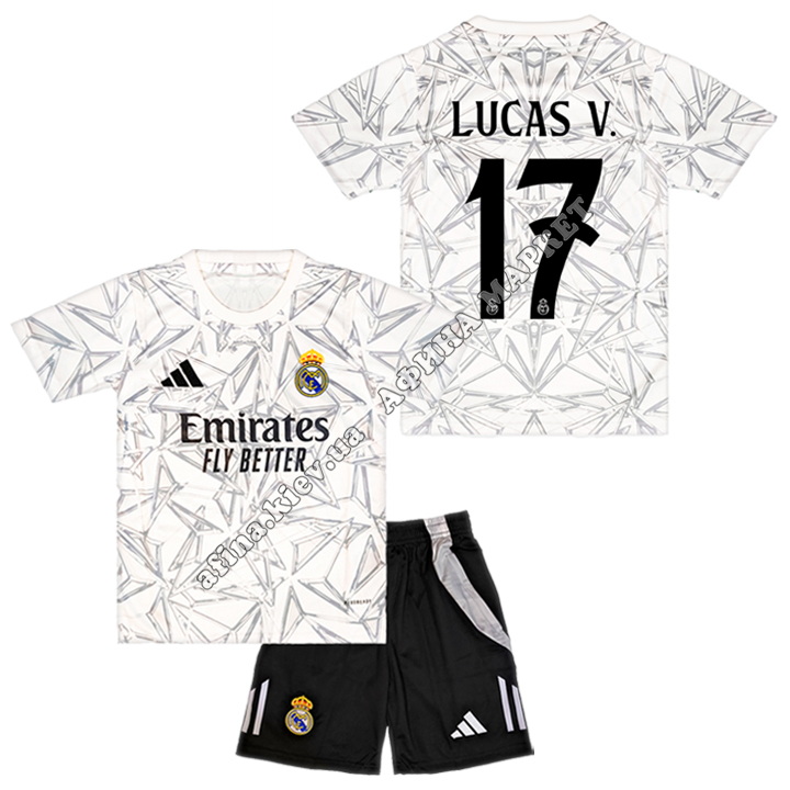 LUCAS V. 17 Реал Мадрид 2024-2025 Adidas Pre Match 