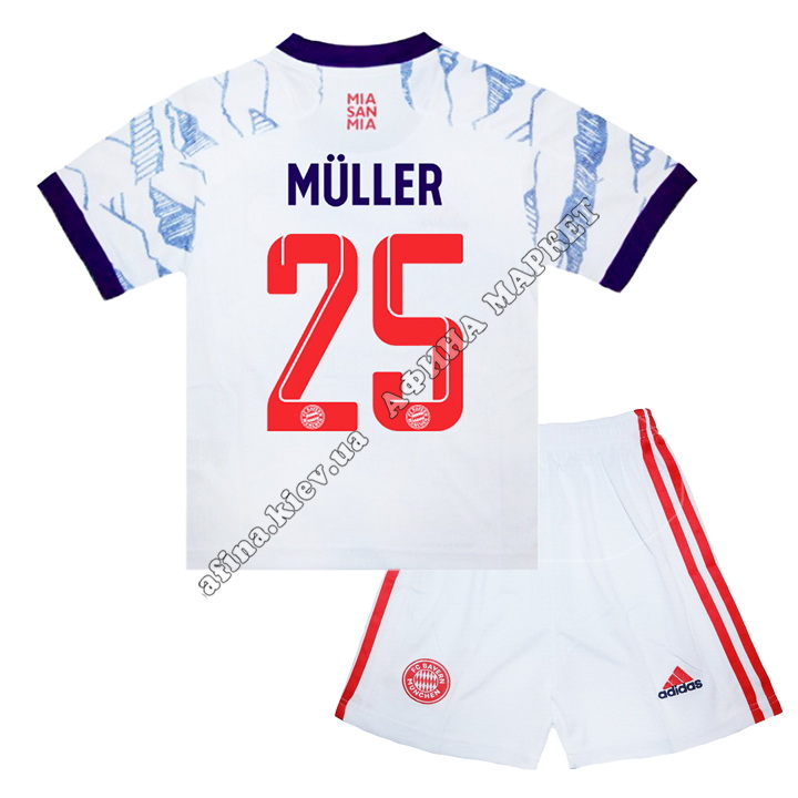 MÜLLER 25 Бавария Мюнхен 2021-2022 Adidas резервная 