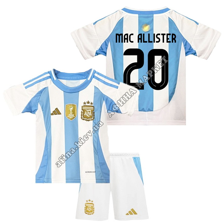 MAC ALLISTER 20 збірної Аргентини EURO 2024 Argentina Home 