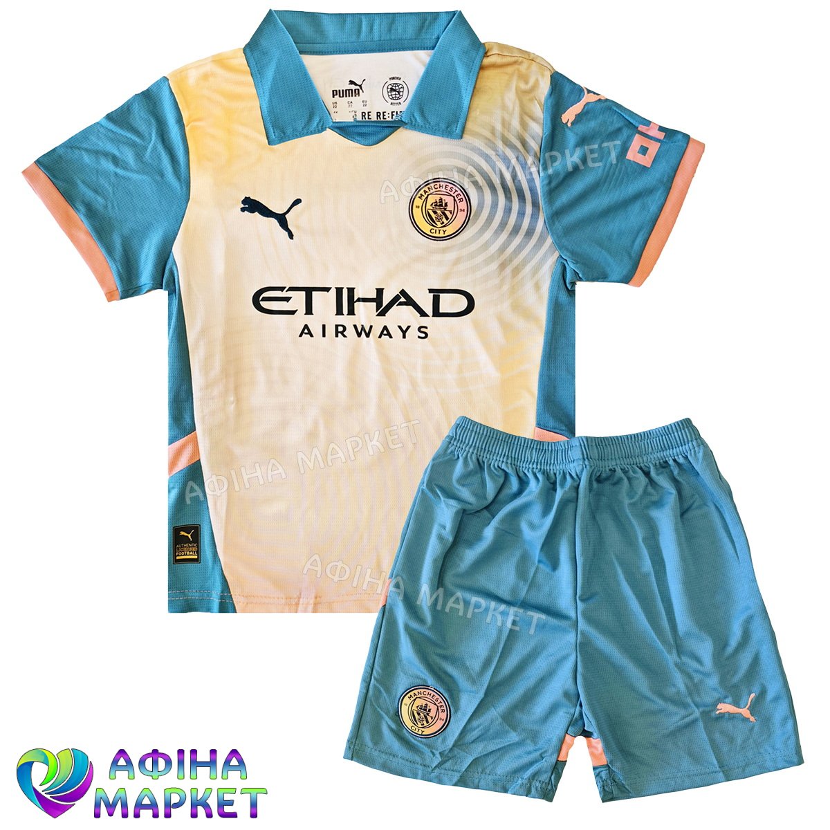 Дитяча футбольна форма Манчестер Сіті 2024-2025 Fourth Puma (3914)