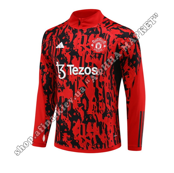 Манчестер Юнайтед Adidas 2023-2024 Black/Red Camo камуфляж 138812