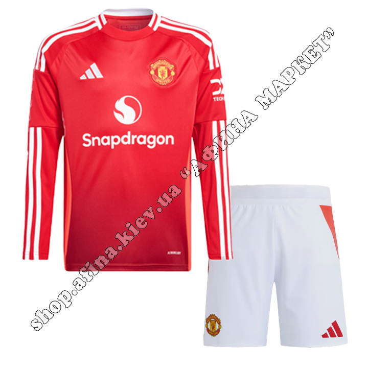 Манчестер Юнайтед с длинным рукавом 2024-2025 Adidas Home 