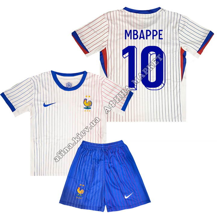 MBAPPE 10 сборной Франции EURO 2024 Nike France Away 