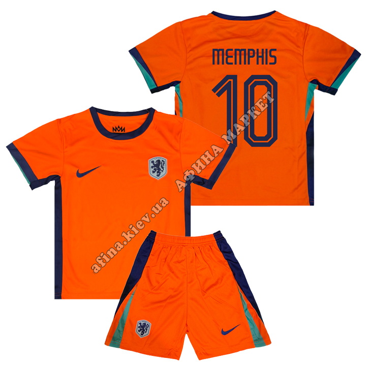MEMPHIS 10 сборной Нидерландов EURO 2024 Nike Netherlands Home 
