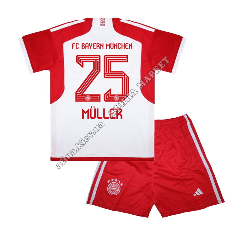 MÜLLER 25 Бавария Мюнхен 2023-2024 Adidas Home 
