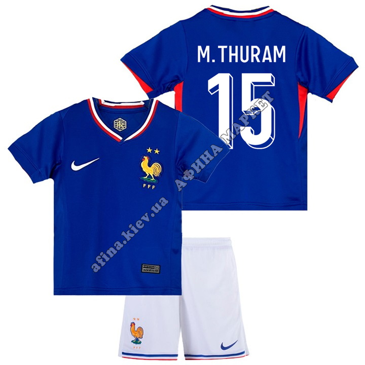 M.THURAM 15 сборной Франции EURO 2024 Nike France Home 